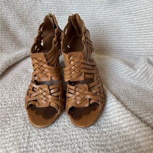 Tory Burch Tan Woven Sandals